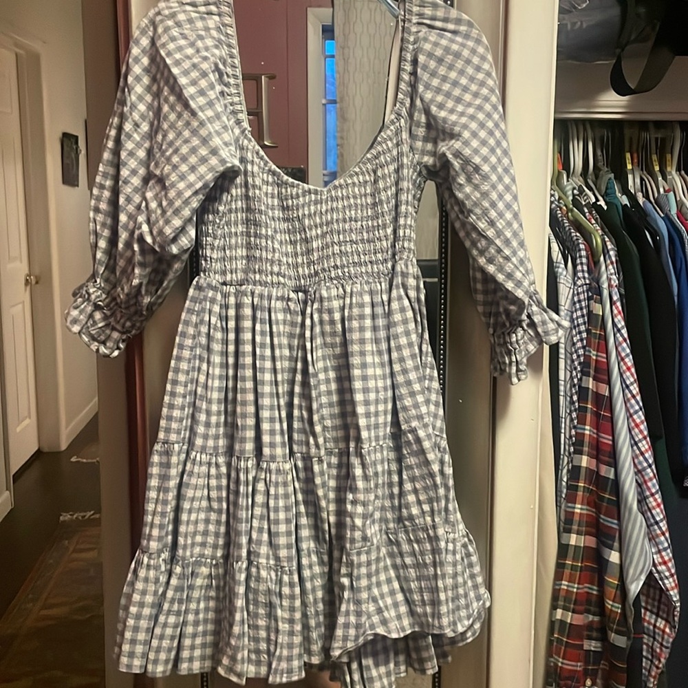 Women’s size small Mabel gingham mini dress